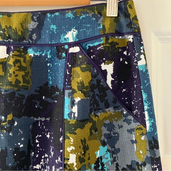 EUC Anthropologie Tabitha Simons Liquid Acres Lined Pocket Pencil Skirt (4) - Picture 6 of 11